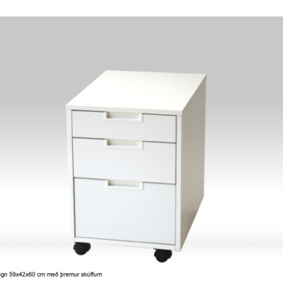 Hvitur Flex Skuffuvagn Isl